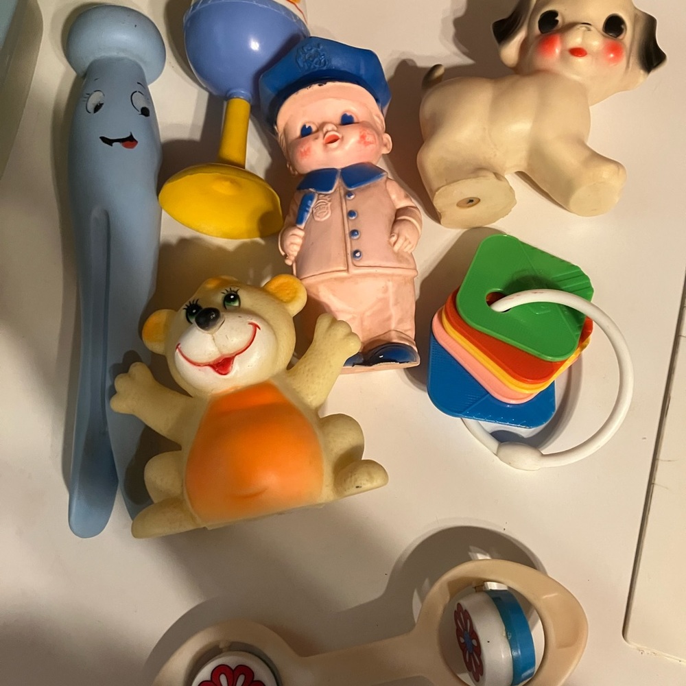 Very vintage Squeaky baby toys